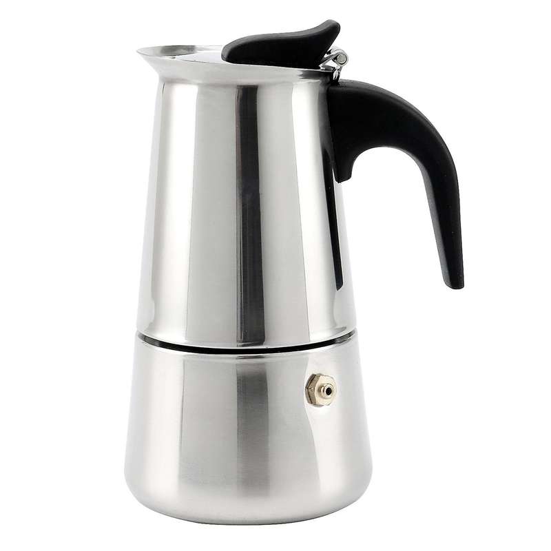 Moka Coffee Pot Percolator Stove Coffee Pot 100ml Stainless Steel