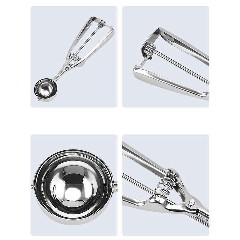 Scoop Set Ice Cream Scoop with Trigger Stainless Steel for Baking