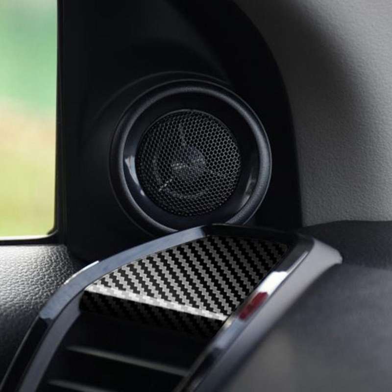 For Honda Carbon Fiber Dashboard Air Vent Outlet Frame Cover Trim Rhd