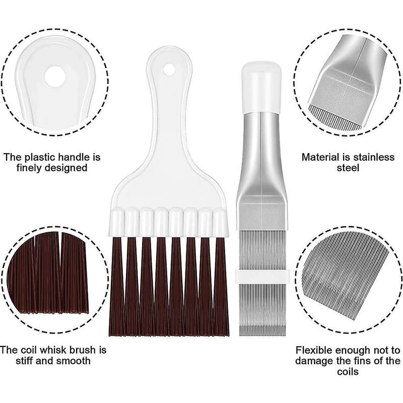 Air Conditioner Condenser Fin Comb,fin Cleaning Whisk Brush
