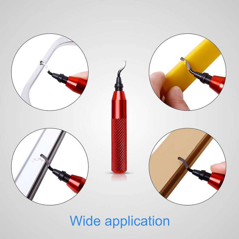 21 High-speed Steel Rotary Burr Removal Blades for Wood Red