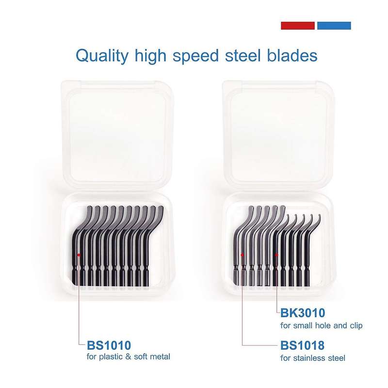 21 High-speed Steel Rotary Burr Removal Blades for Wood Red