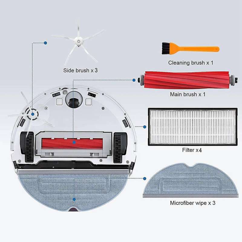 Spare Parts for Roborock S7 T7s T7plus Robot Vacuum Cleaner Kit