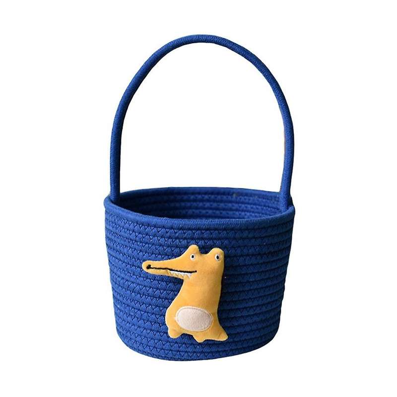 Hamper Cotton Rope Woven Basket Hand-held Gift Basket Alligator E