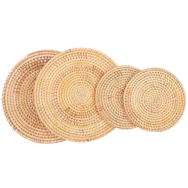 Handwoven Rattan Coasters,pot Holder for Table,heat Resistant Mats