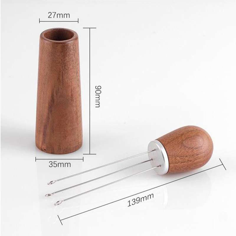Coffee Powder Dispenser,walnut Base,uniform Disperser and Blender Set
