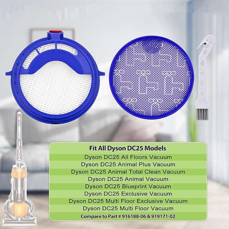Filter for Dyson Dc25 Ball Vacuum Cleaner, 2 Pre-motor Filters