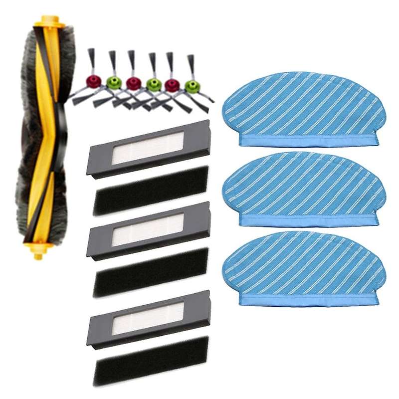 Filter Side Brush Mop Cloth Set for Ecovacs Deebot Ozmo 920 950 Parts