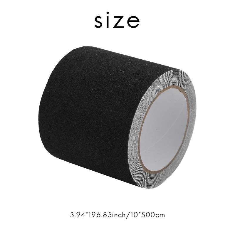 Non-slip Stair Tape -waterproof Safety,80 Grit, Black5m