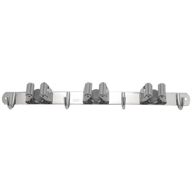 Broom Mop Holder, Stainless Steel Heavy Duty Wall Mount Storage