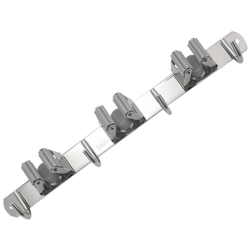 Broom Mop Holder, Stainless Steel Heavy Duty Wall Mount Storage