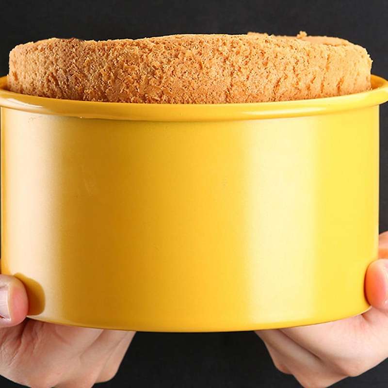 Cake Mold Chiffon Live Bottom Oven Round Ceramic Baking Tools,6 Inch