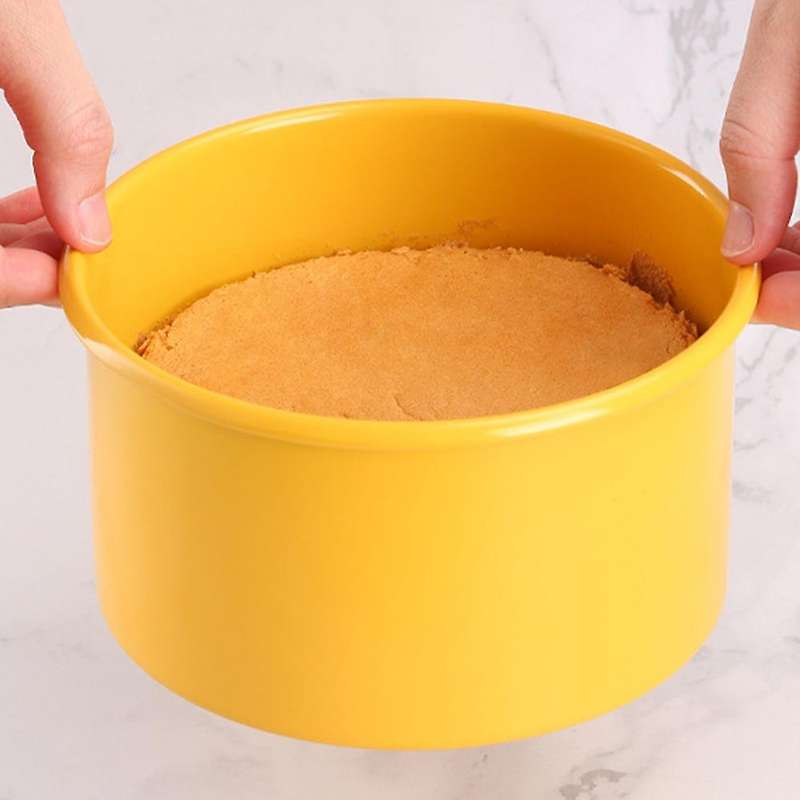 Cake Mold Chiffon Live Bottom Oven Round Ceramic Baking Tools,6 Inch