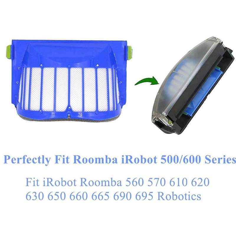 1set Hepa Brush Filter Replacement for Irobot Roomba 500 600 Series