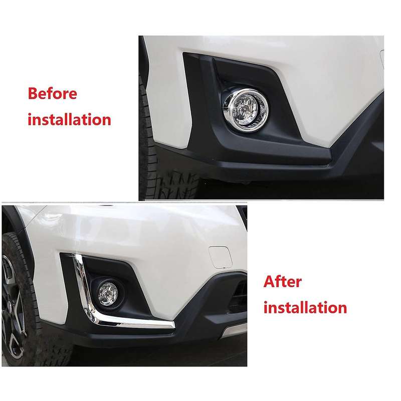 For Subaru Crosstrek Xv 2018 2019 Front Fog Lamp Eyebrow Cover Trim