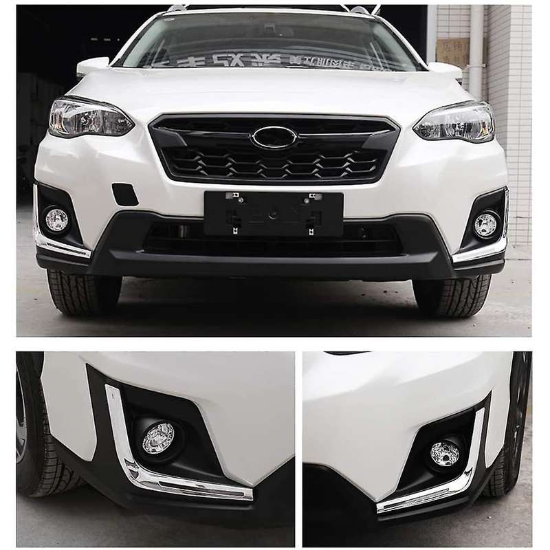 For Subaru Crosstrek Xv 2018 2019 Front Fog Lamp Eyebrow Cover Trim