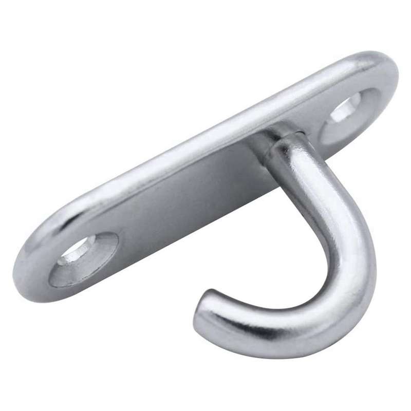 6 Pack Stainless Steel Ceiling Hooks M5 Oval Open Hooks Wall Mount
