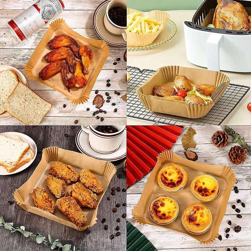 Air Fryer Disposable Paper Liner Square,parchment Paper,non 200pcs