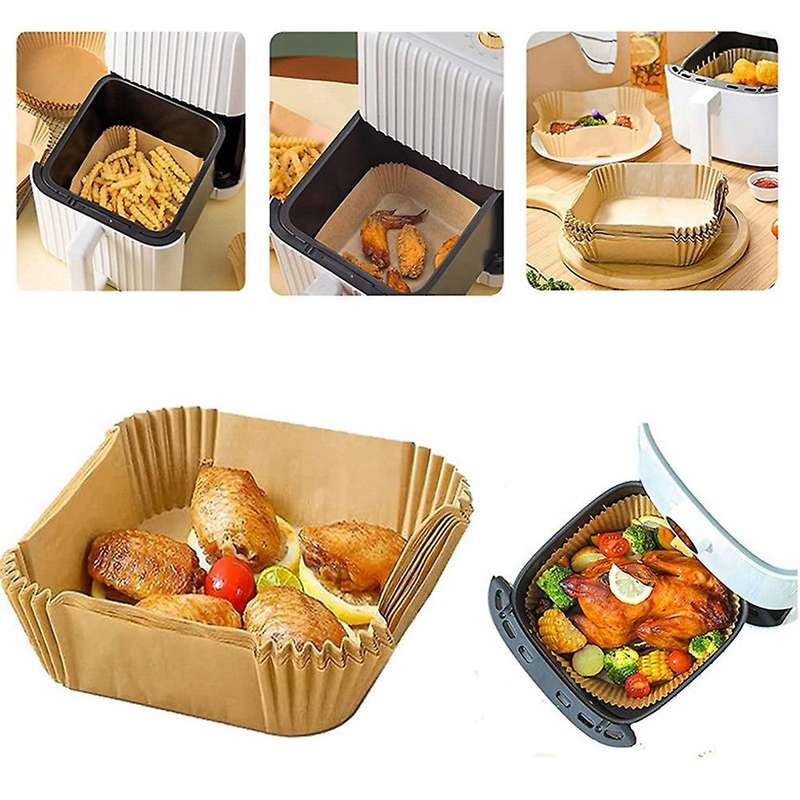 Air Fryer Disposable Paper Liner Square,parchment Paper,non 200pcs