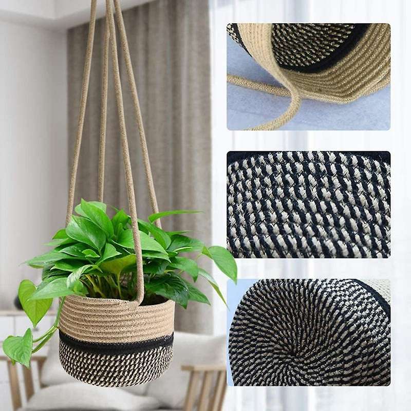 Garden Plant Hangers Rope Hanging Planter Woven Hanging Planter