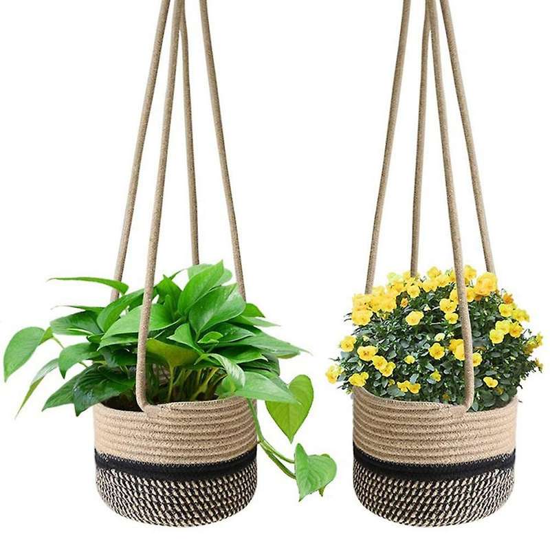 Garden Plant Hangers Rope Hanging Planter Woven Hanging Planter