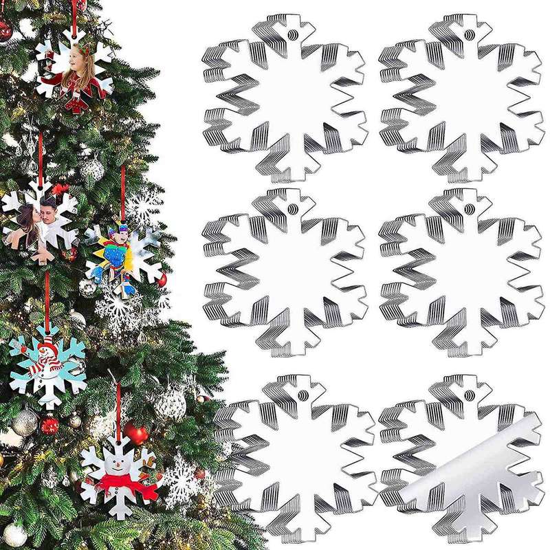 Christmas Ornament Blank Diy Blank Clear with Hole for Diy Craft