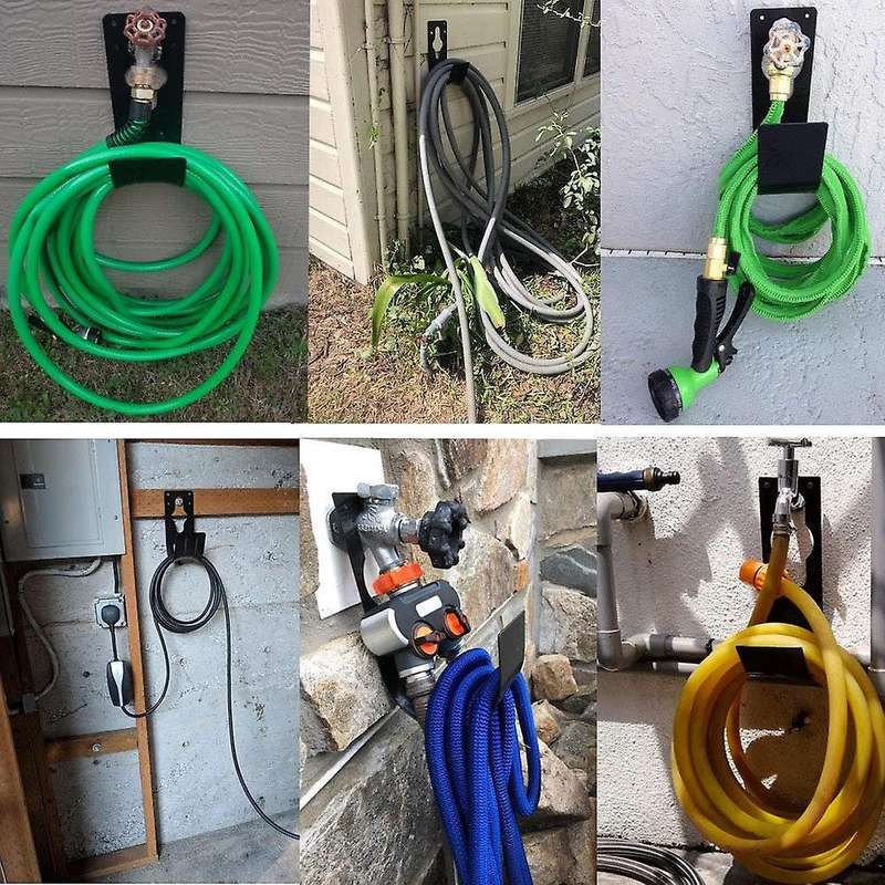 Garden Hose Holder - 2pack Water Hose Holder Metal Hook(2pcs)