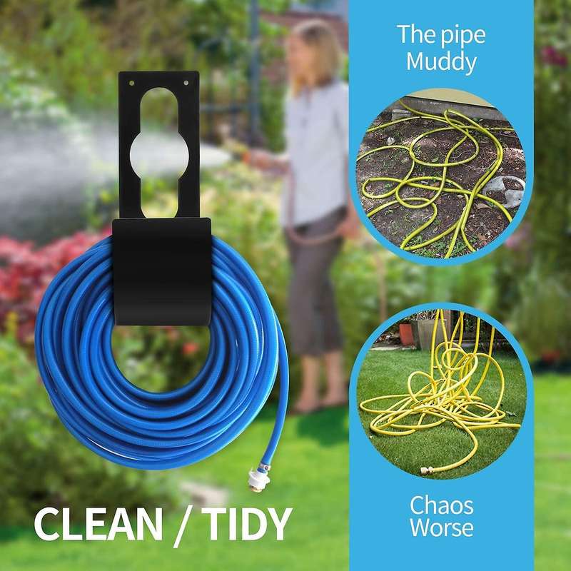 Garden Hose Holder - 2pack Water Hose Holder Metal Hook(2pcs)