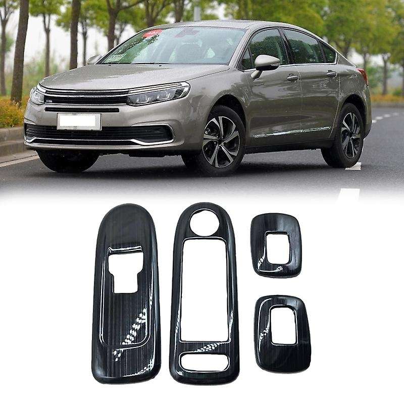 4pcs Door Window Cover Switch Panel Trim for Citroen C5 Peugeot 508