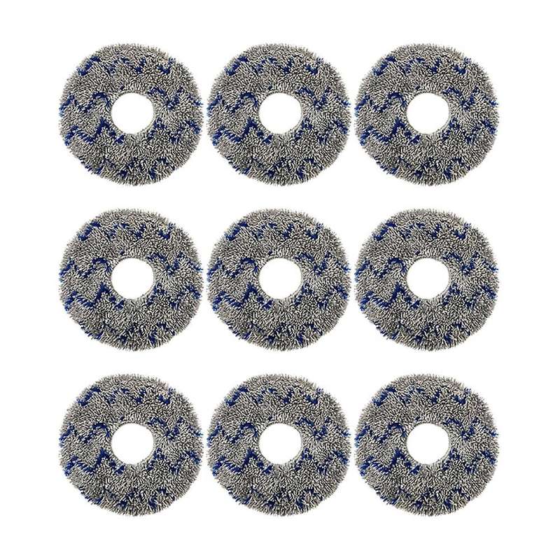 9 Pcs Mop Cloth for Ecovacs Deebot T10 Turbo Robotic Vacuum Cleaner