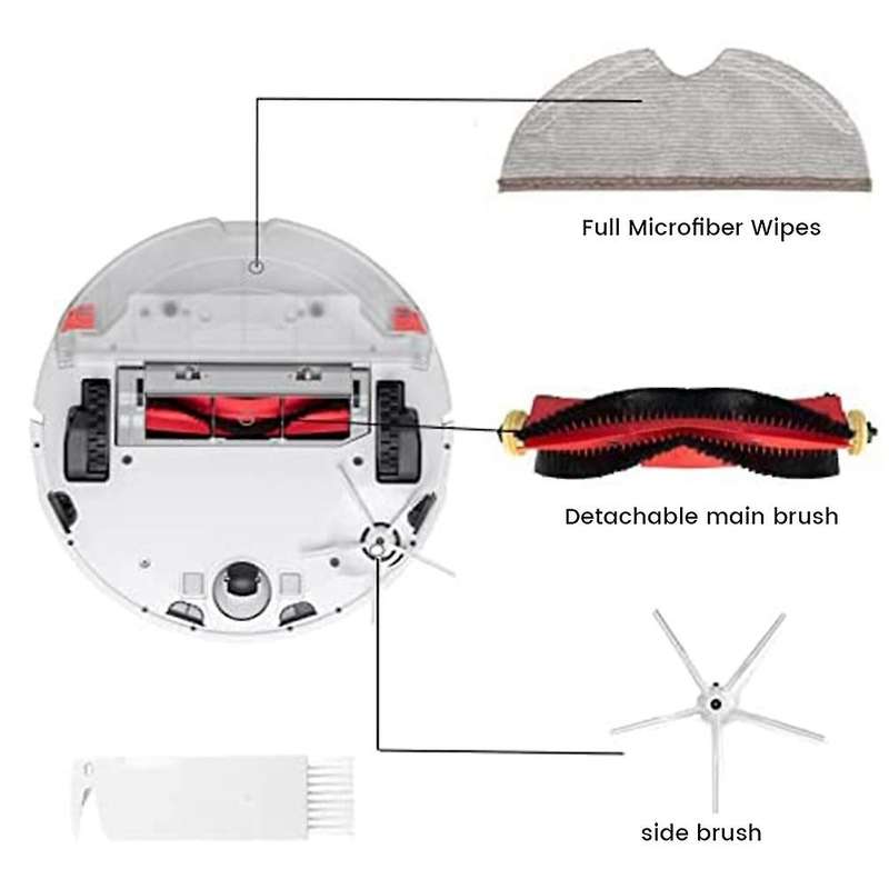For Xiaomi Roborock S5 S50 S55 Main Side Brush Hepa Filter Mop Pads