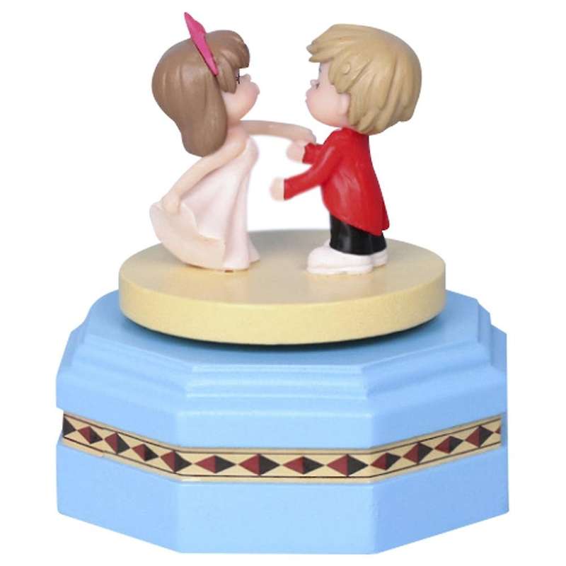Wooden Music Box for Girlfriends and Children's Birthday Gifts, D