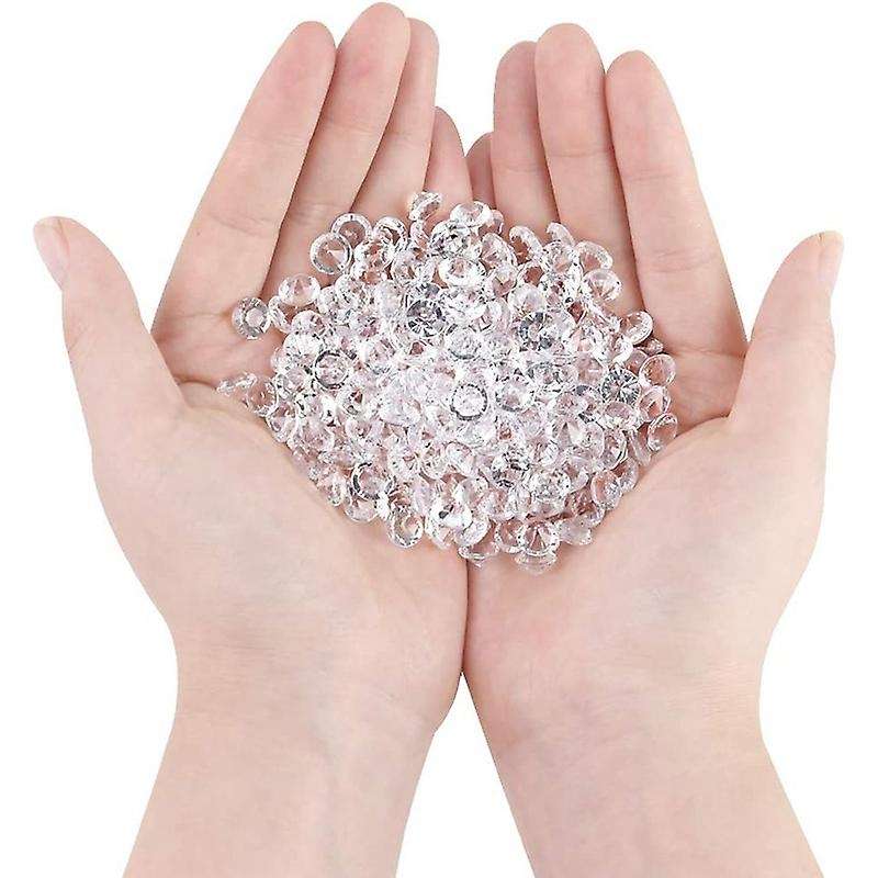 500g Acrylic Crystal Diamond,8mm Wedding Table Confetti Diamond Vase