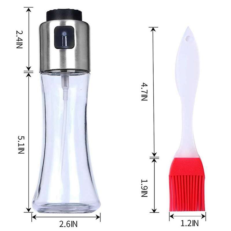 Oil Sprayer Bottle,oil Vinegar Dispenser,oil Sprayer with Brush