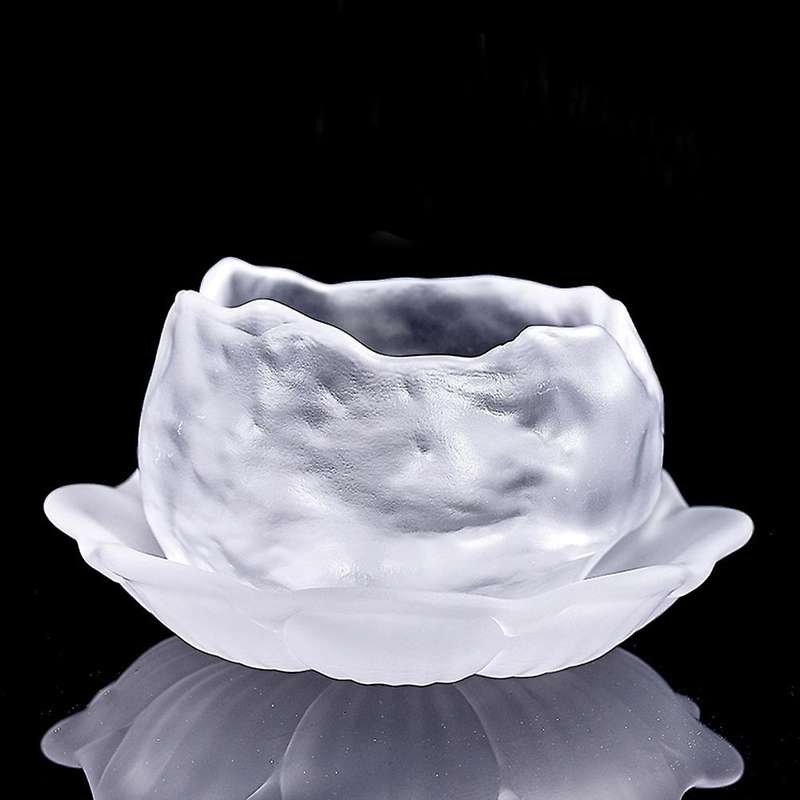 Petal Cup Mouth Crystal Tea Cup Office Home Tea Set Accessories A