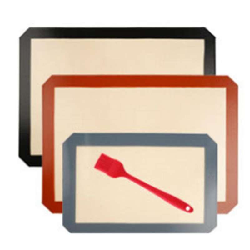 1set Macaron Non-stick Silicone Baking Mat Cookie Pad