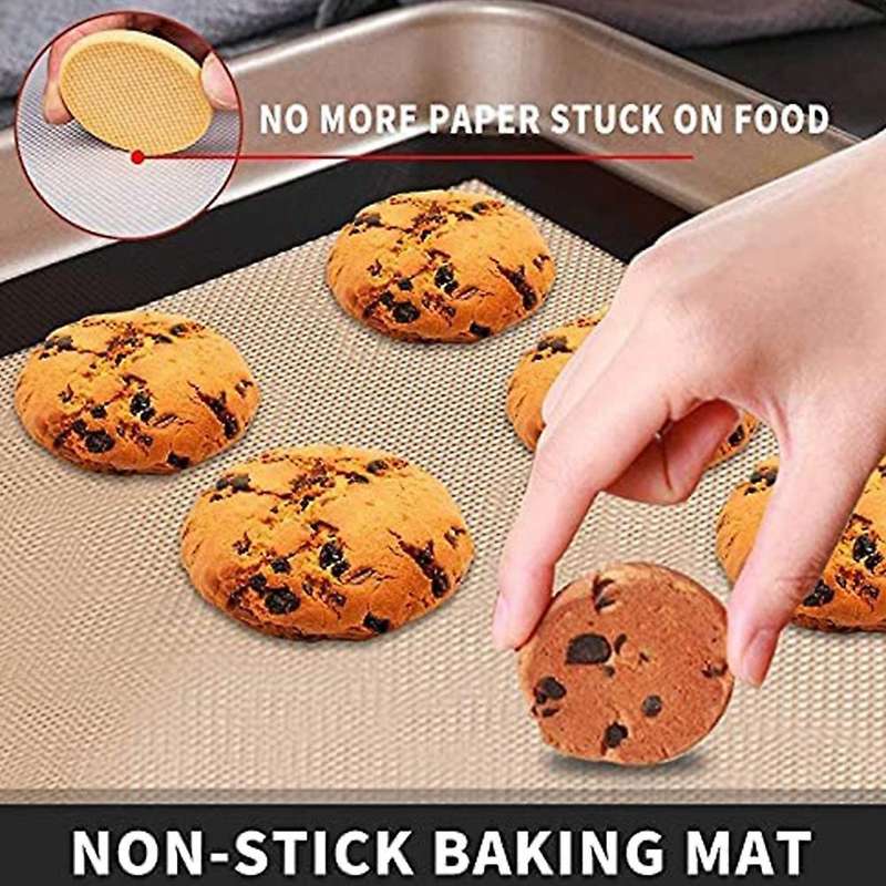 1set Macaron Non-stick Silicone Baking Mat Cookie Pad