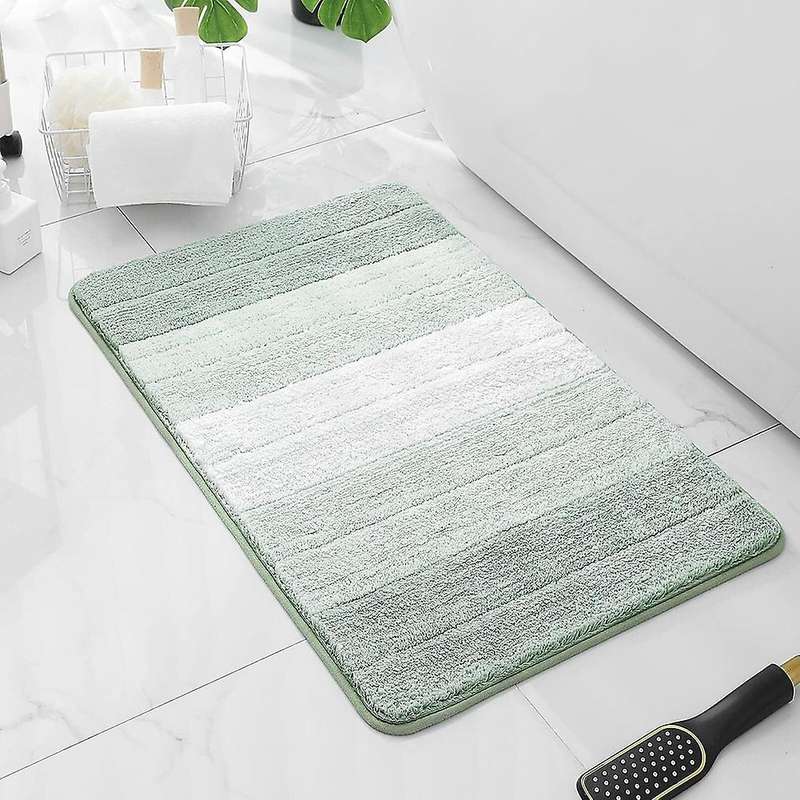Super Absorbent Bathroom Mats Thick Velvet Floor Carpet Non-slip ,b