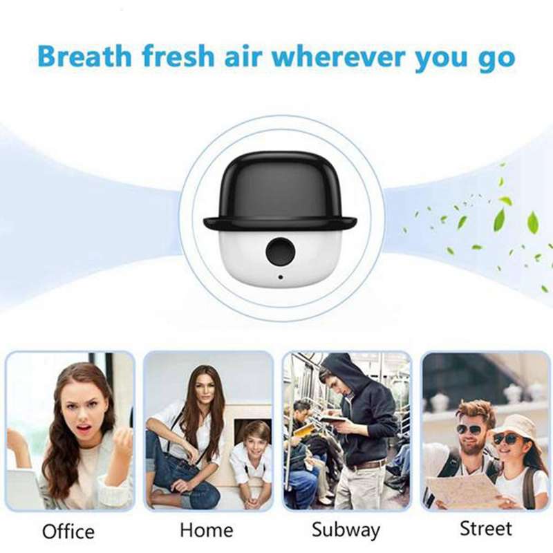 Wearable Air Purifier to Remove Pm2.5 for Adults and Children(pink)