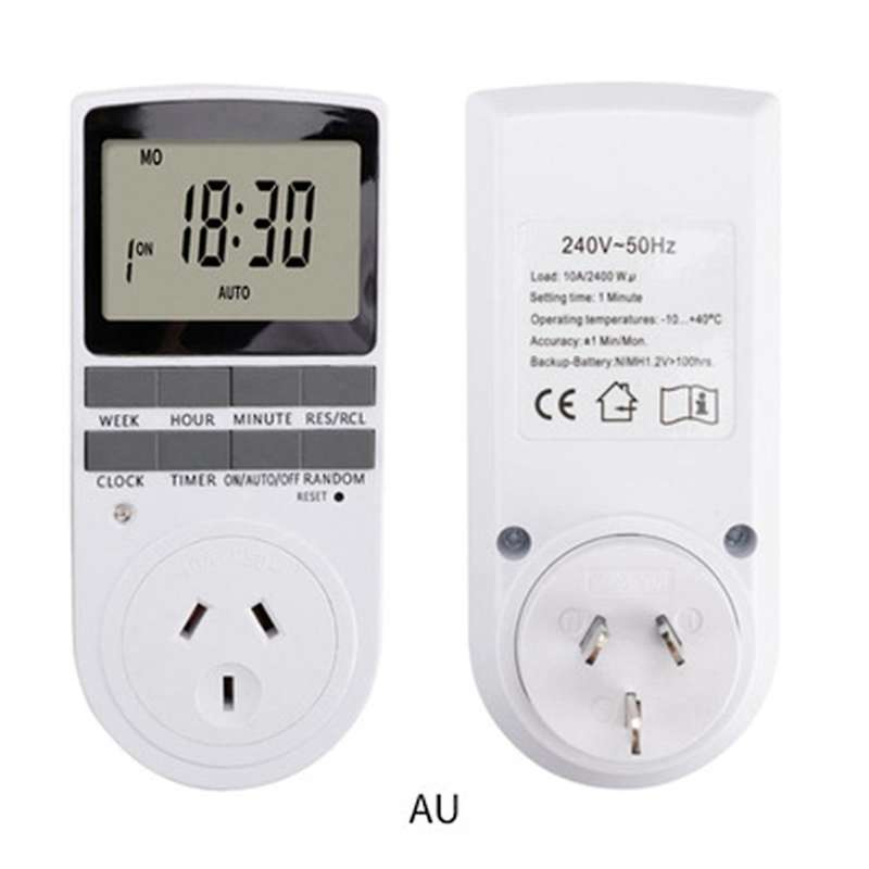 Electronic Digital Timer Switch Socket Kitchen Timer Outlet Au Plug