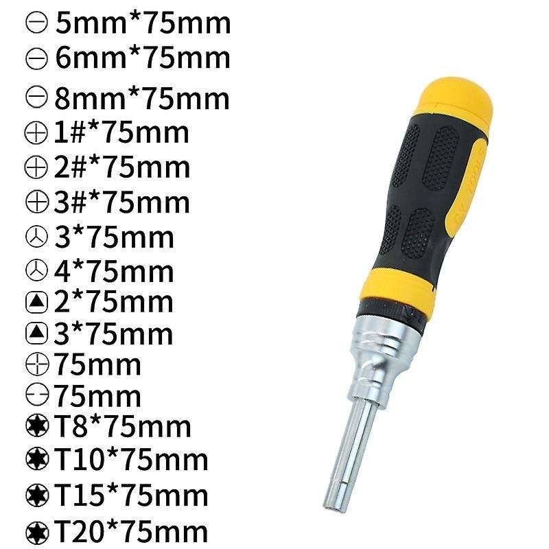 19 In 1 Screwdriver Set Manual Electrician Repair Tool Torx Cutter