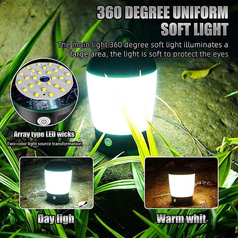 Rechargeable Camping Lantern,3 Light Modes,ip65 for Camping,hiking