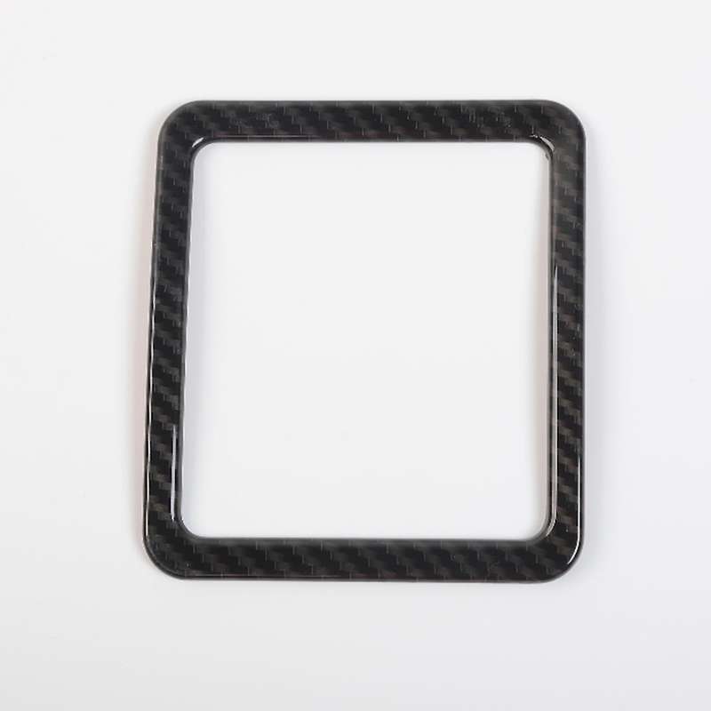 Emergency Light Switch Button Frame Cover Trim, Abs Carbon Fiber