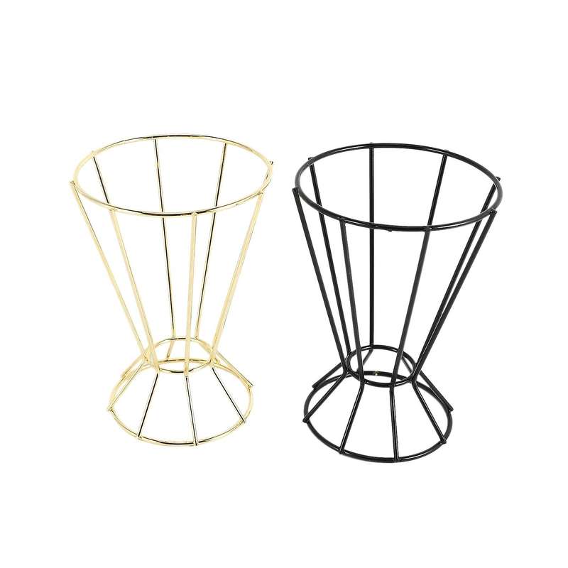 2 Pcs Metal Iron Flower Stand Plant Home Decoration Pergola