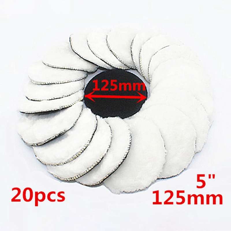 20pcs 5-inch Wool-like Polishing Wheel for Car Hood Paint Maintenance