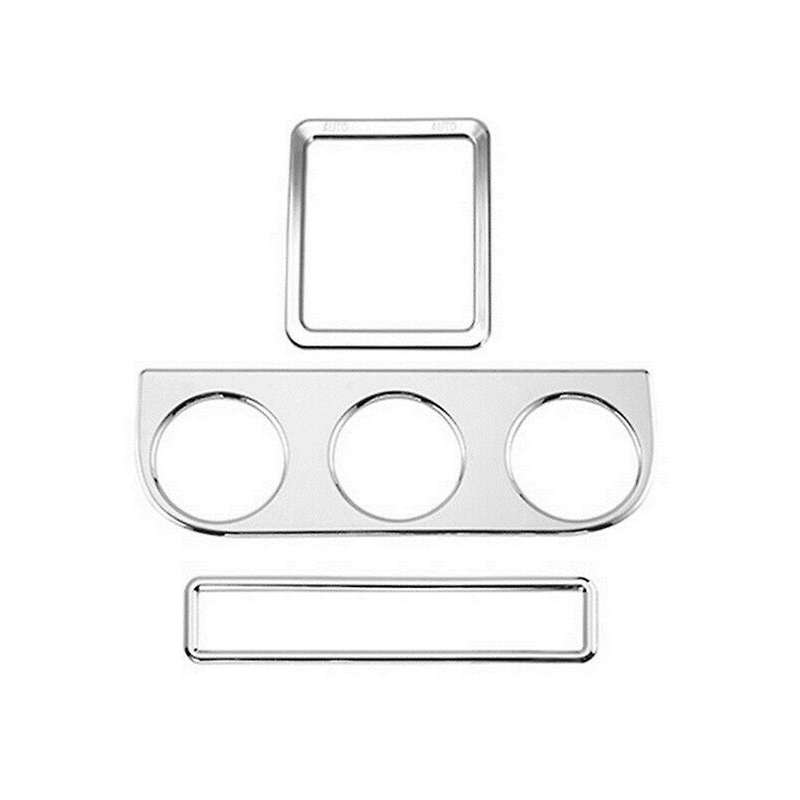 Emergency Light Switch Button Frame Cover Trim, Abs Silver