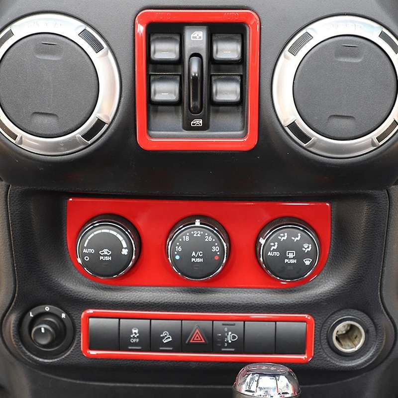 Emergency Light Switch Button Frame Cover Trim, Abs Red