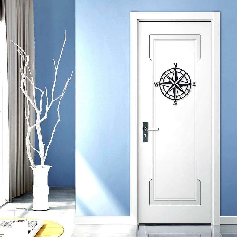 Metal Decorative Nautical Compass Wall Decor Living Room Office Porch
