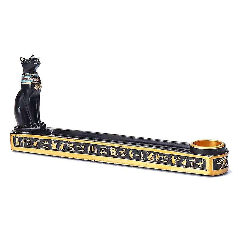 Incense Burner Holder Home Decor Egypt Cat God Incense Holder Office