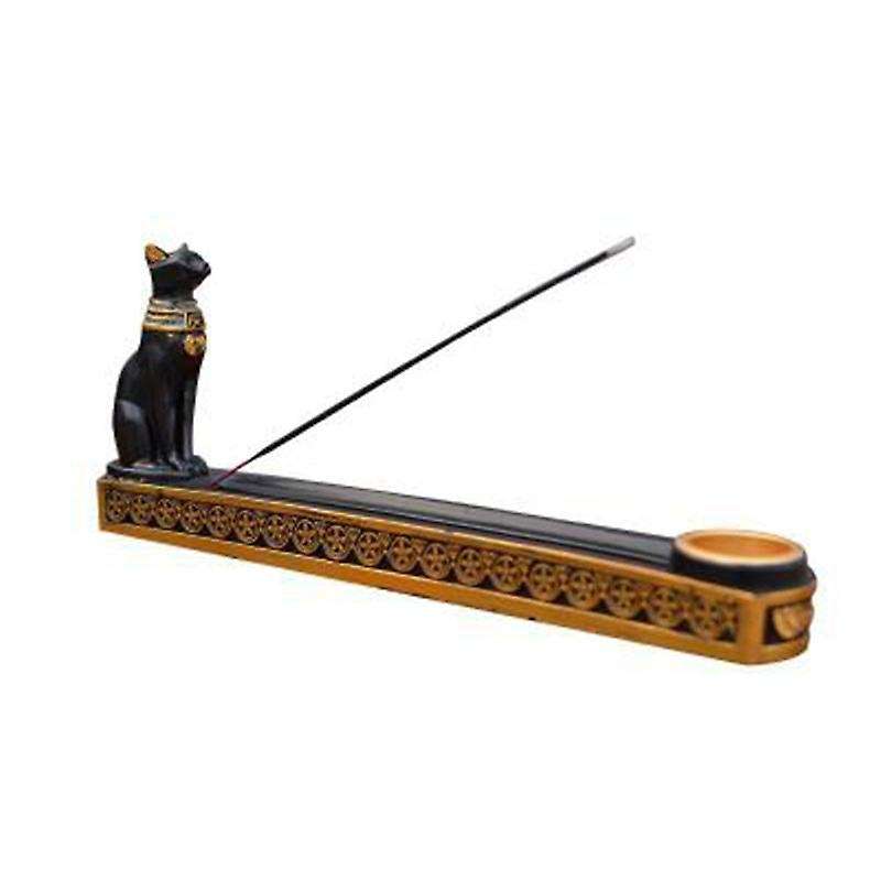 Incense Burner Holder Home Decor Egypt Cat God Incense Holder Office